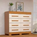  CÔMODA NALU 08 GAVETAS MDF ACP MOVEIS